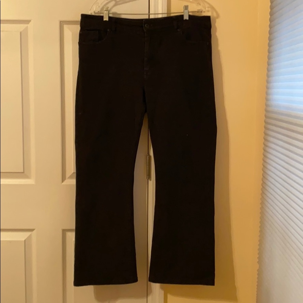 Chico’s Platinum black denim jeans size 14